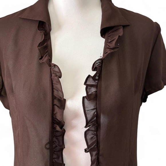 Brown Ruffle Fairy Top - Picture 3 of 5